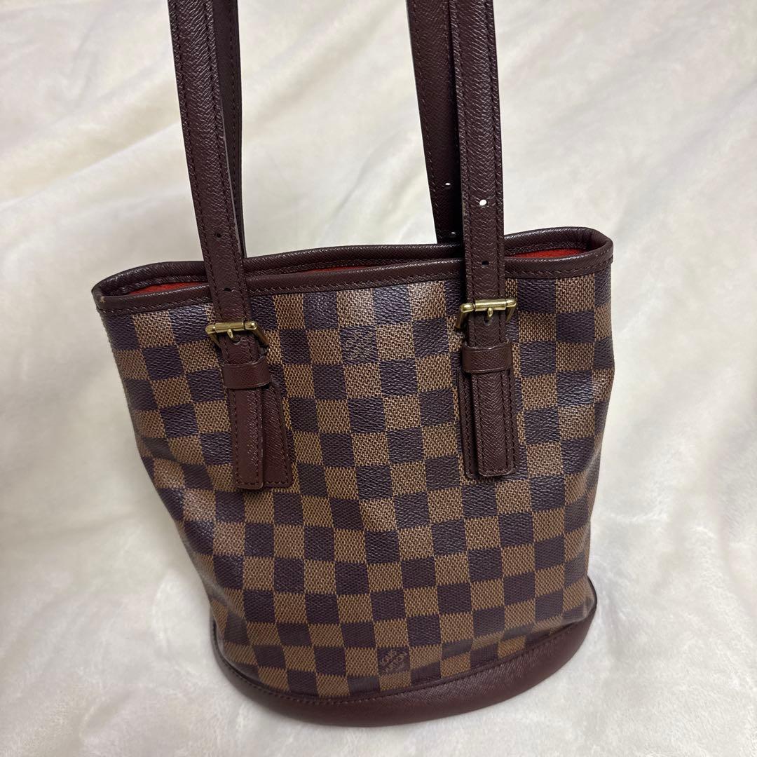 J*9様 ルイヴィトン バケツ ダミエ マレ バッグ Louis Vuittonのバケツ型バッグ（ダミエ エベヌ マレ N42240）をお