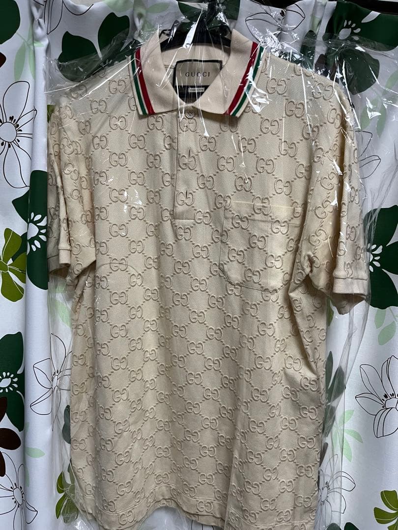 GUCCI/グッチ GGコットンピケ ポロシャツ アイボリー サイズXS グッチ メンズ ウェアGG コットンピケ ポロシャツ | GUCCI® JP