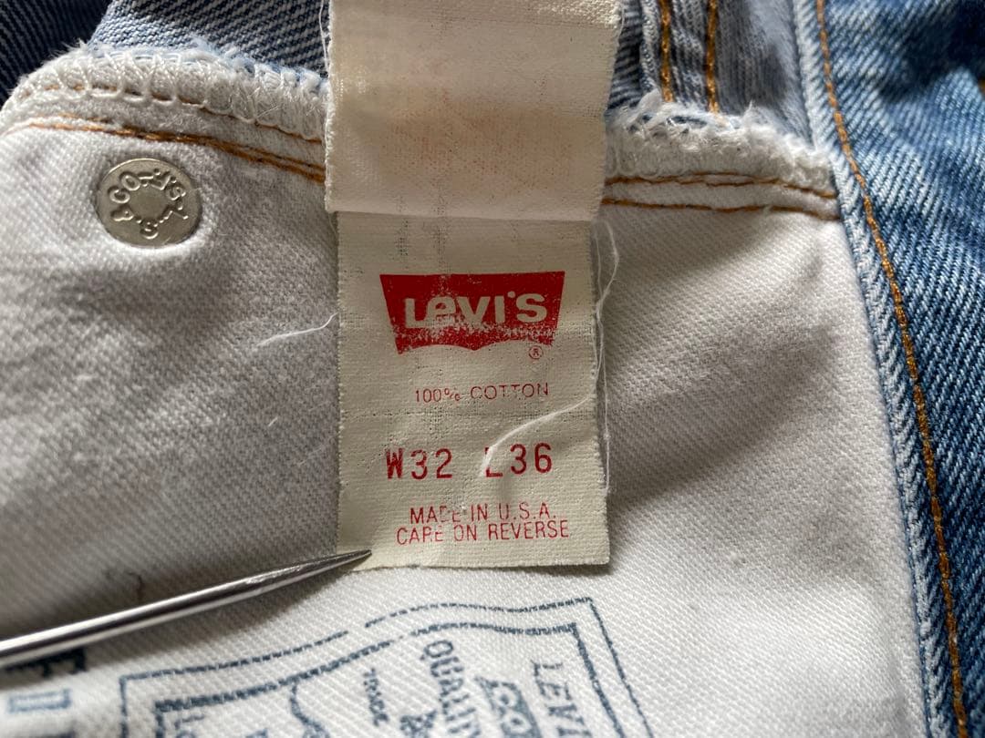 90' USA製 バレンシア LEVI'S 501XX w32 110周年 復刻 - メルカリ