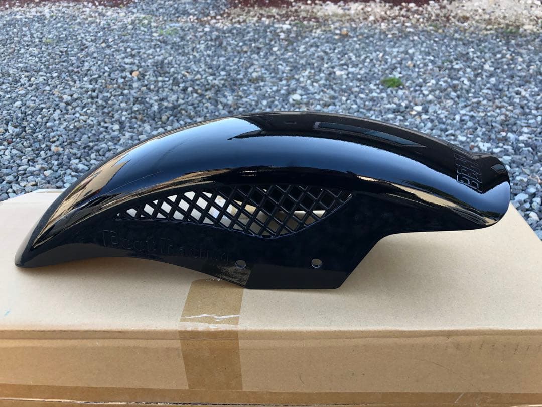 ゼファー400 フロントフェンダー　黒