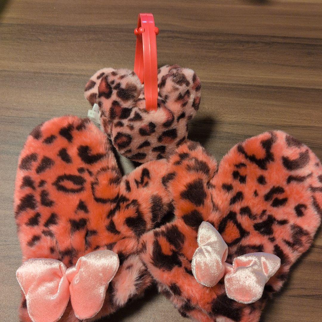 ディズニー　ミッキー　ヒョウ柄　イヤーマフ　手袋セット ディズニー ミッキーイヤーマフ ヒョウ柄 耳あて｜Yahoo!フリマ（旧