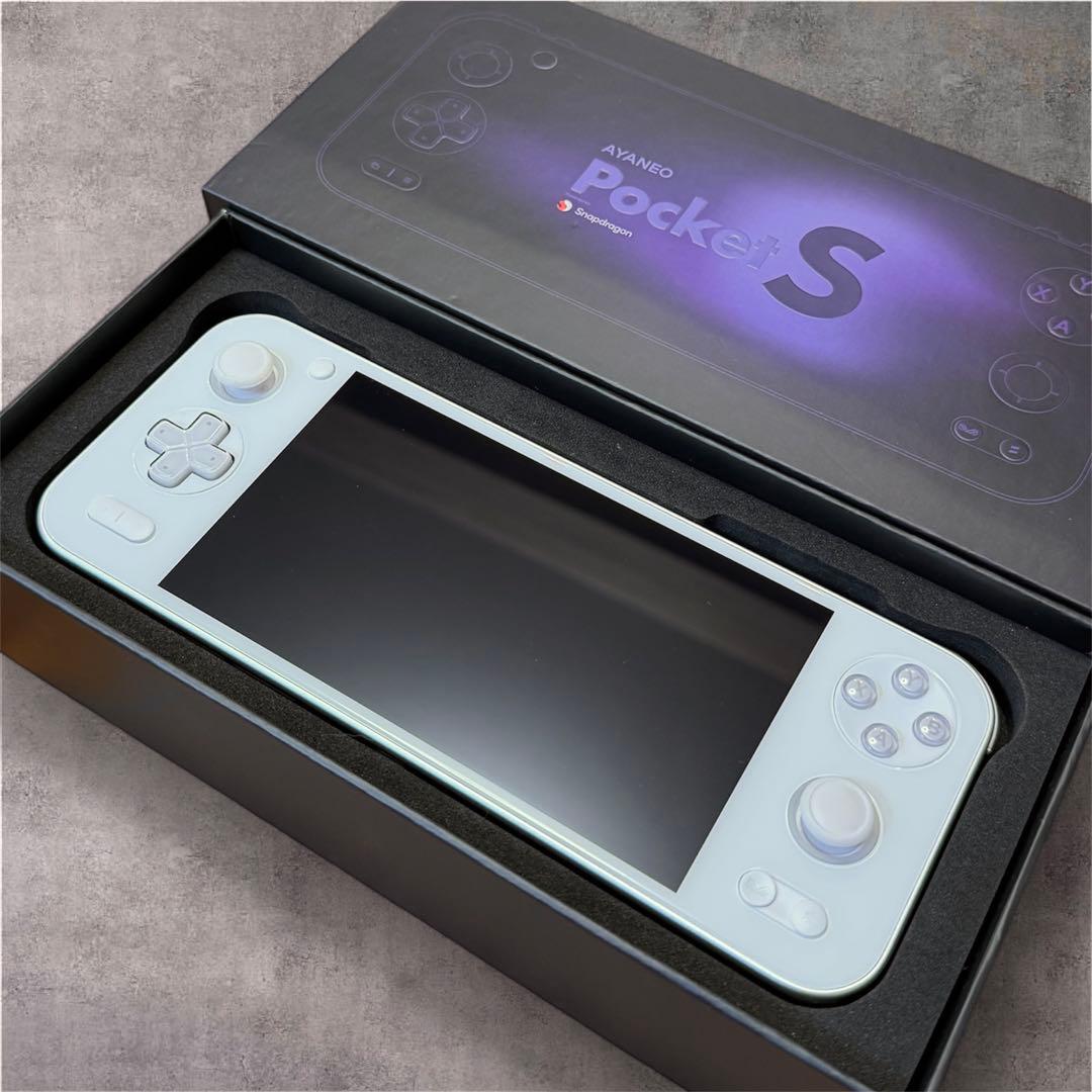 ayaneo pocket s 16GB 512GB 2K 1440P ホワイト 全面ガラス張りで高級感もあるAndroidポータブルデバイス「AYANEO