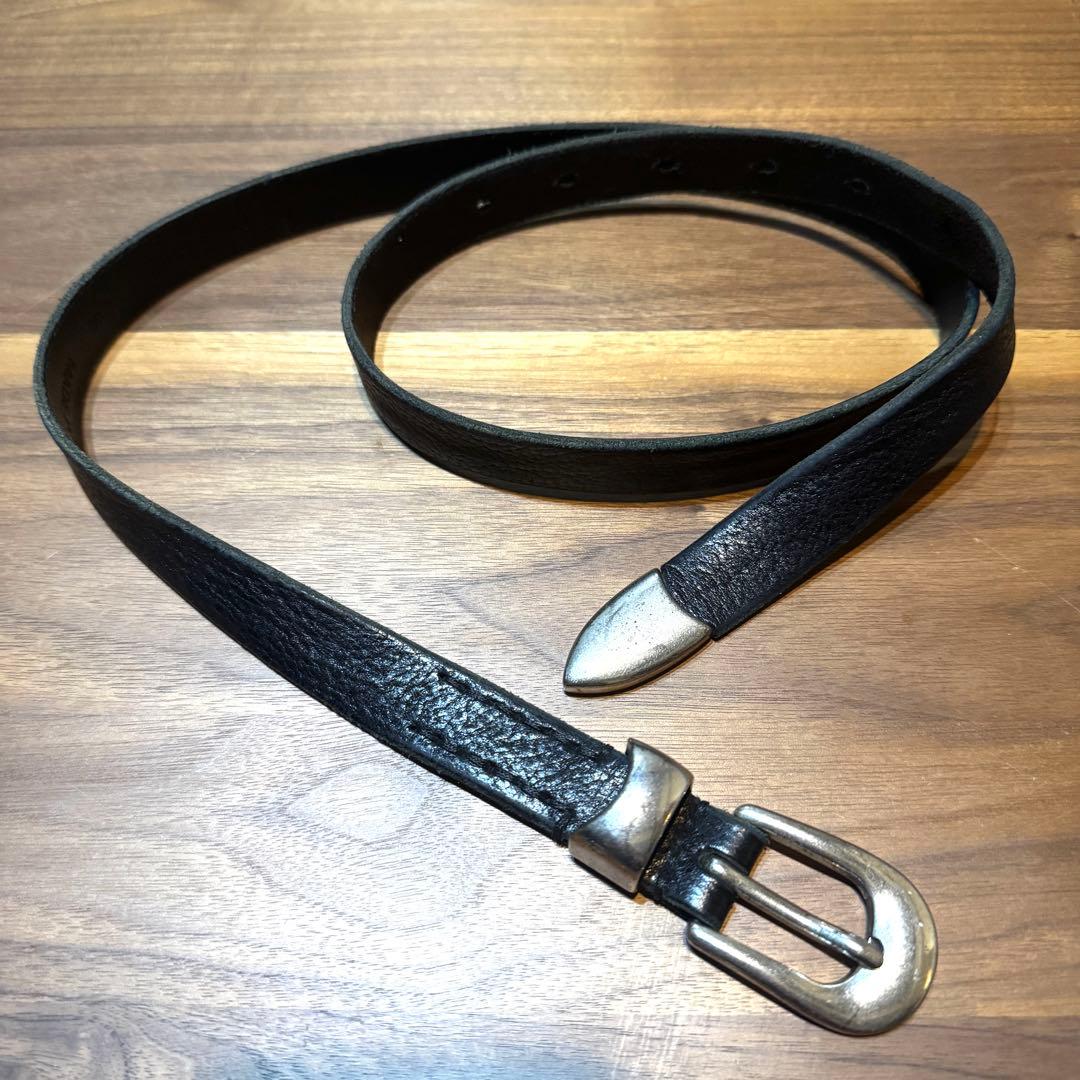 OUR LEGACY アワーレガシー 2CM BELT / BLK 80 Our Legacy - Belt 2 cm Black
