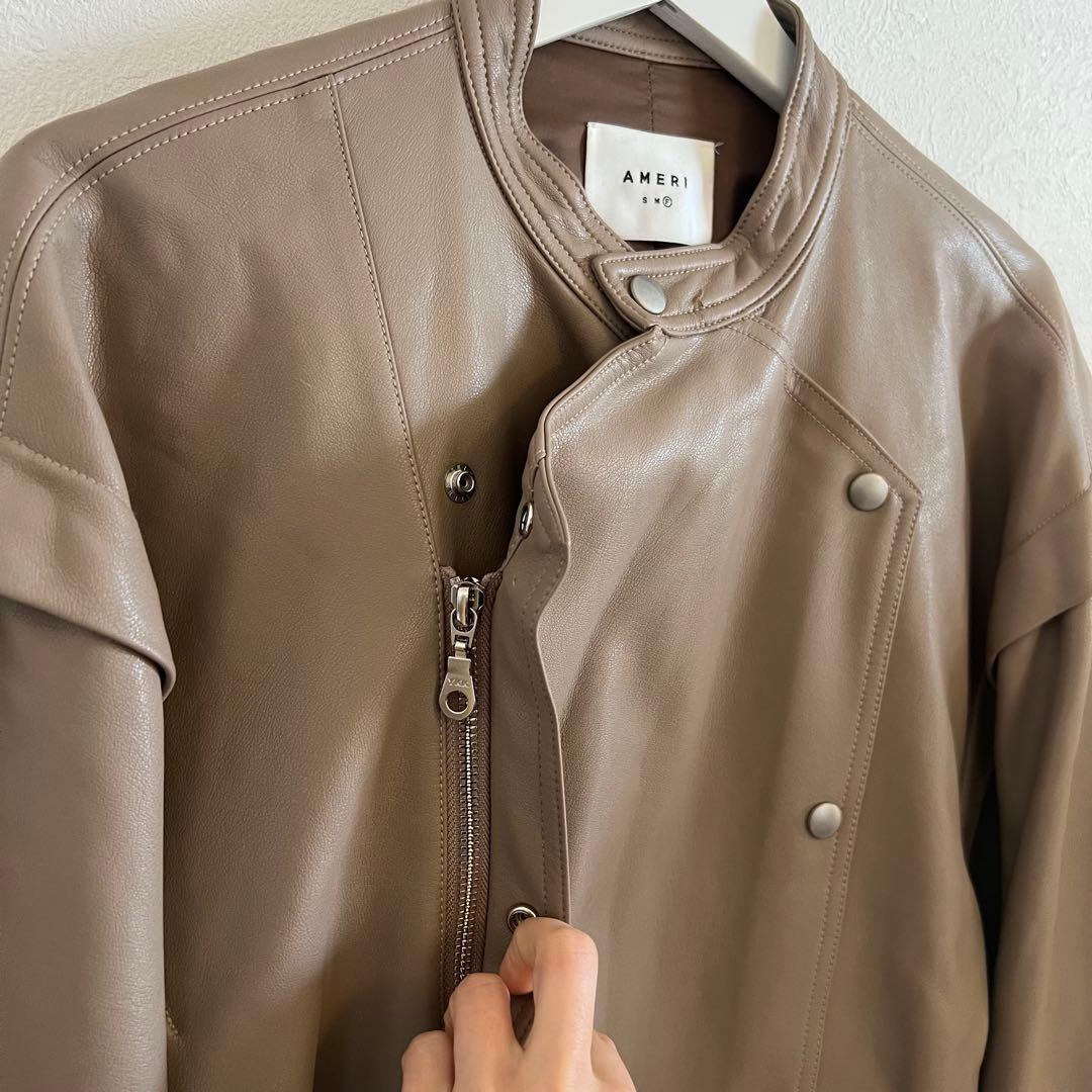 訳あり】大人気の完売品 AMERI VINTAGE フェイクレザー ジャケット