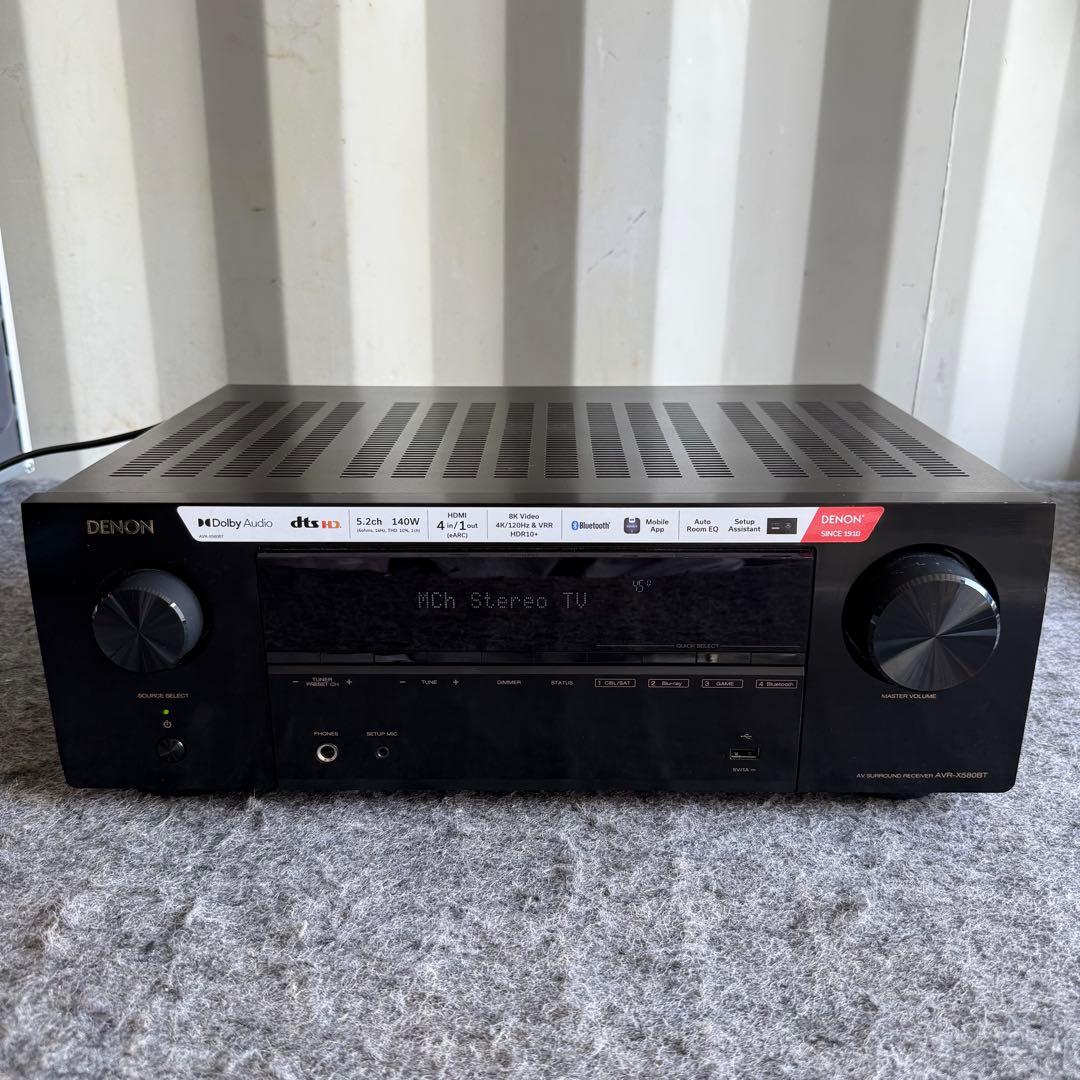 H41激安早い者勝ち✨ DENON AVR-X580BT アンプ DENON AVR-X580BT 5.2ch AV サラウンドレシーバー AVRX580BTK | アンプ