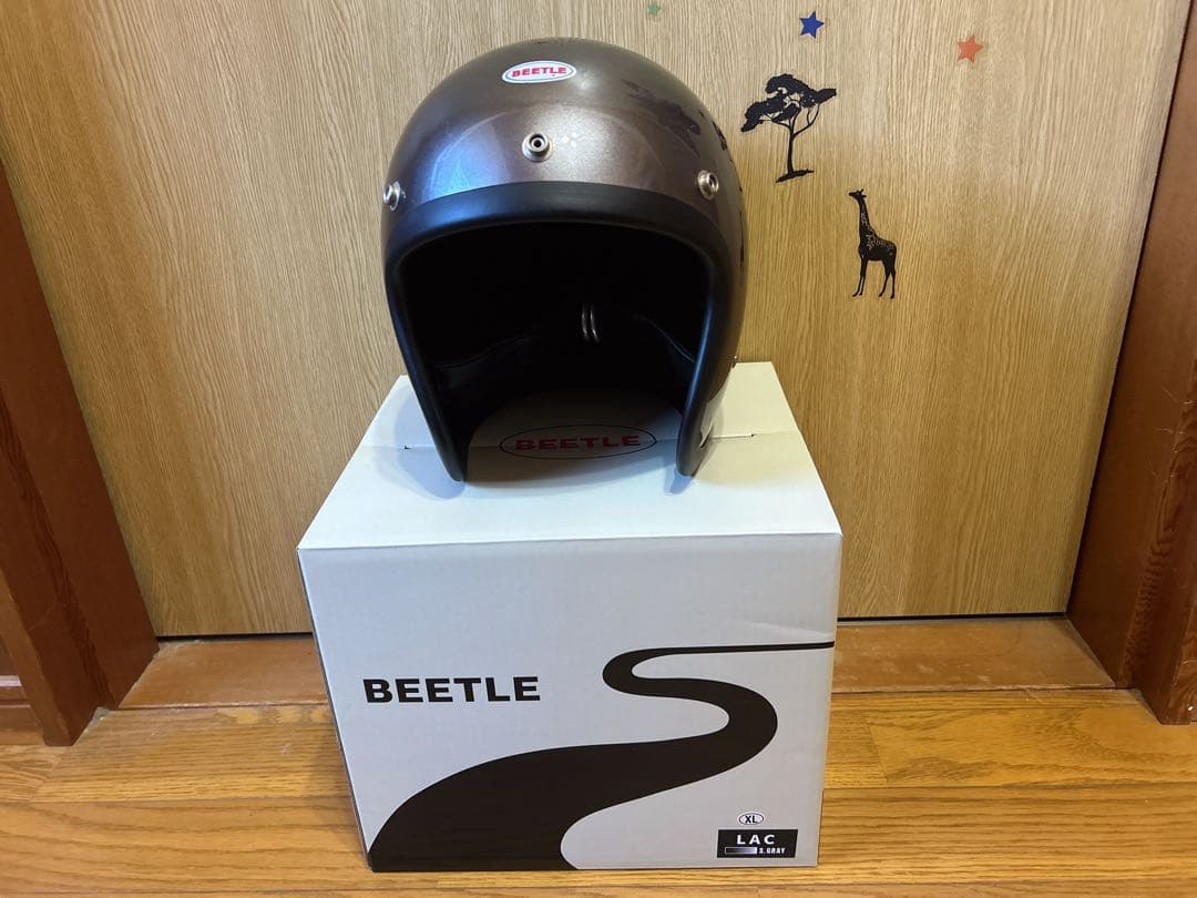 オーシャンビートルBEETLE LAC ジェットヘルメット OCEAN BEETLE「LAC」マットブラック サイズ：L （装飾用 オーシャン