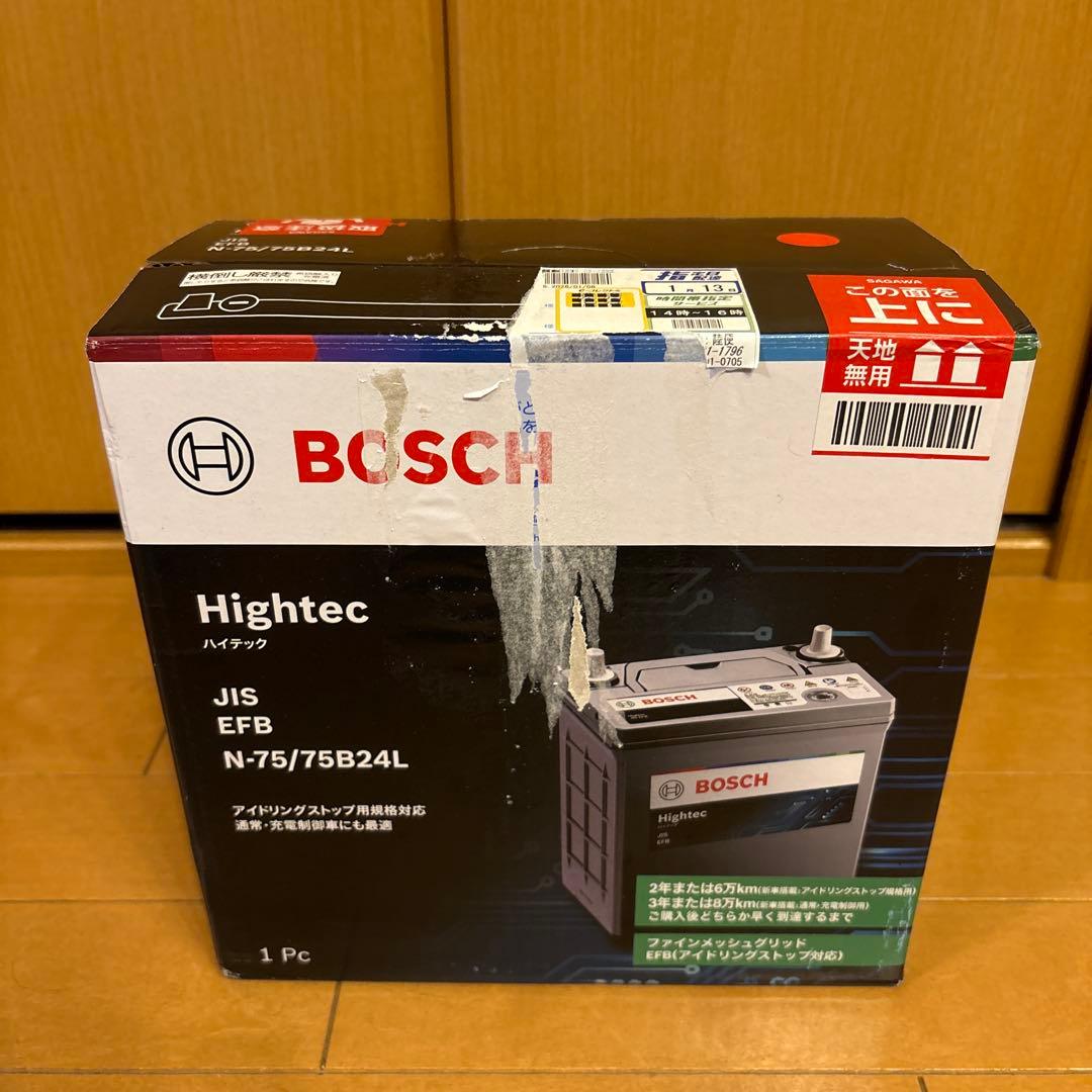 り*ん様 BOSCH Hightec N-75/75B24L バッテリー HTSS-75B24L 充電制御車用バッテリー Hightec SilverⅡ 1個 BOSCH