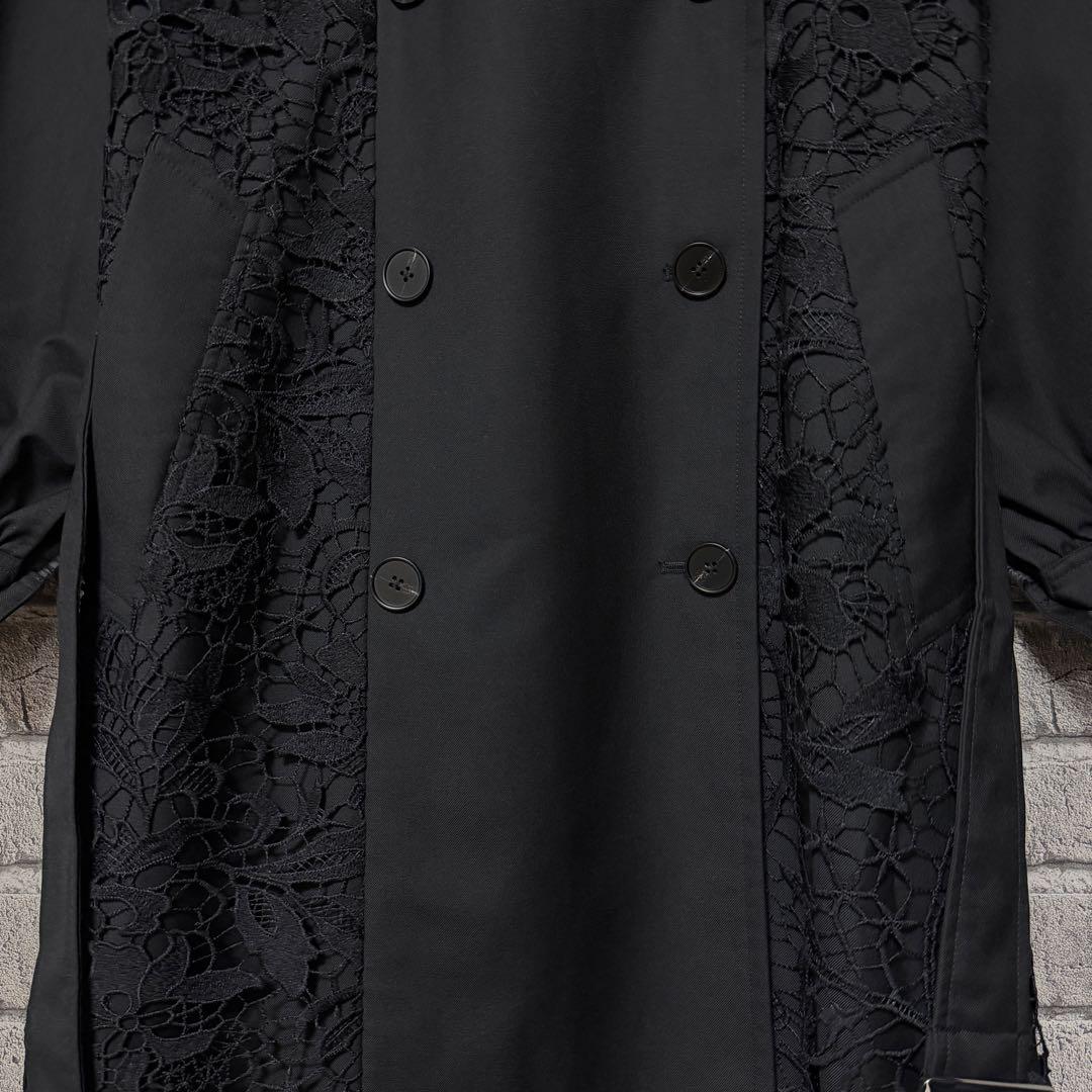 美品】HARE レースキリカエトレンチコート ブラック ベルト付 - メルカリ