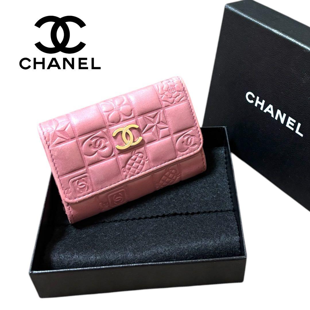 CHANEL シャネル★アイコン★ココマーク★ラムレザー★6連キーケース ピンク 楽天市場】CHANEL シャネル キーケース AP0222 B10583 レディース