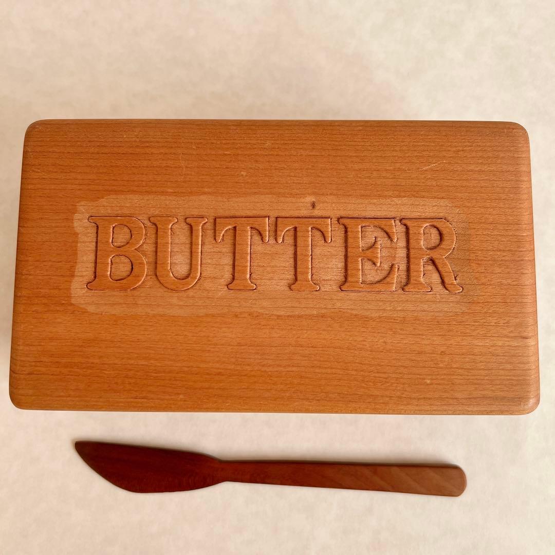 三谷龍二　バターケース　付属ナイフ付き 木工作家 三谷龍二 バターケース&ナイフ 稀少初期作 ペルソナシタジオ