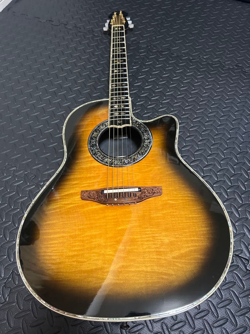 ギター ki Ovation N869S Custom Legend Ovation 1869 Custom Legend Acoustic-Electric Black Used | The