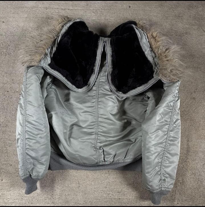 希少色 90s ALPHA N-2B アメリカ製 シルバー アルファ 黒タグ - メルカリ