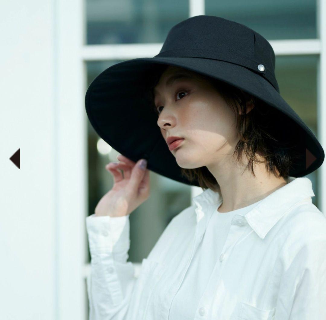 サンバリア100 ウィンドハット　黒 M バケットハット｜完全遮光帽子｜サンバリア100 | 完全遮光日傘