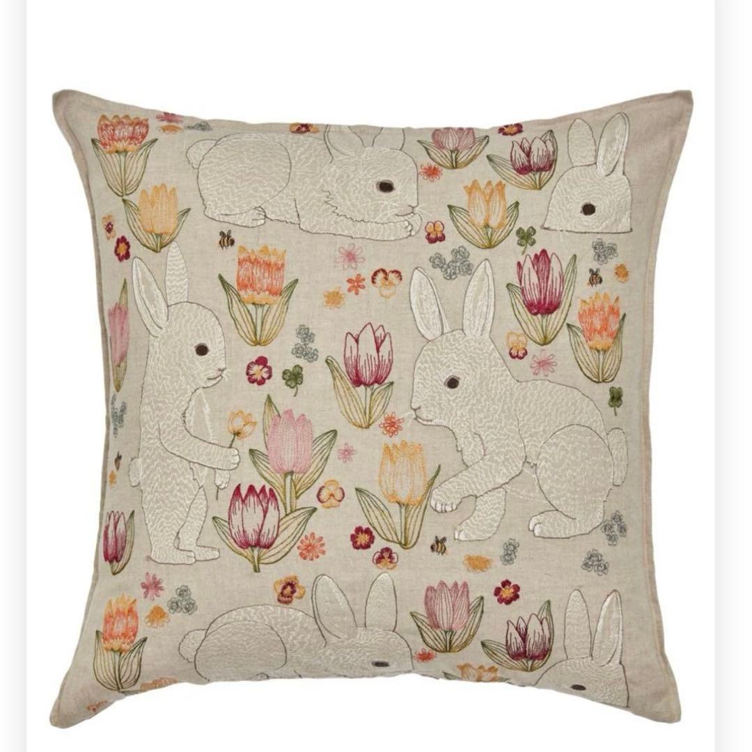 Coral & Tusk クッションカバー ウサギ 花 春 コーラルアンドタスク Coral & Tusk | コーラル・アンド・タスク – ATELIER ONLINE