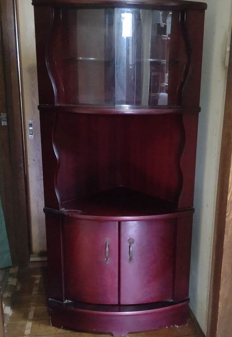 【お値下げ】木製コーナーキャビネット ダークレッド キッチンボード コーナーキャビネット」の人気商品一覧 | 安い商品を