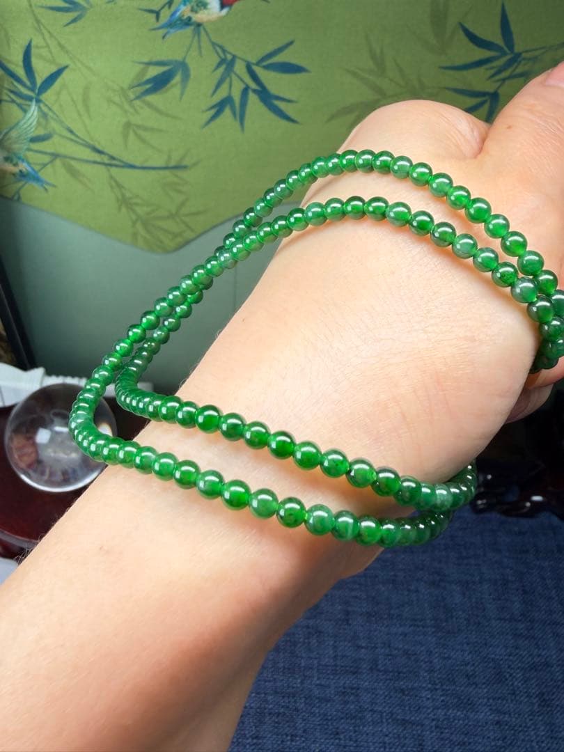 貴重‼️希少品‼️天然本翡翠 最高品質ロウカン質極上氷陽緑翡翠