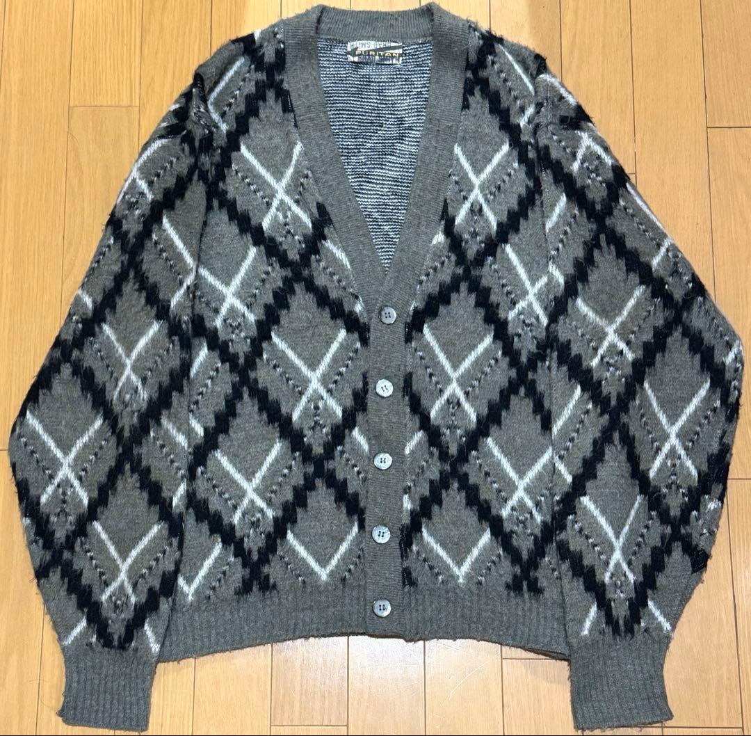 60s アクリル カーディガン puritan サイズ46 ヴィンテージ