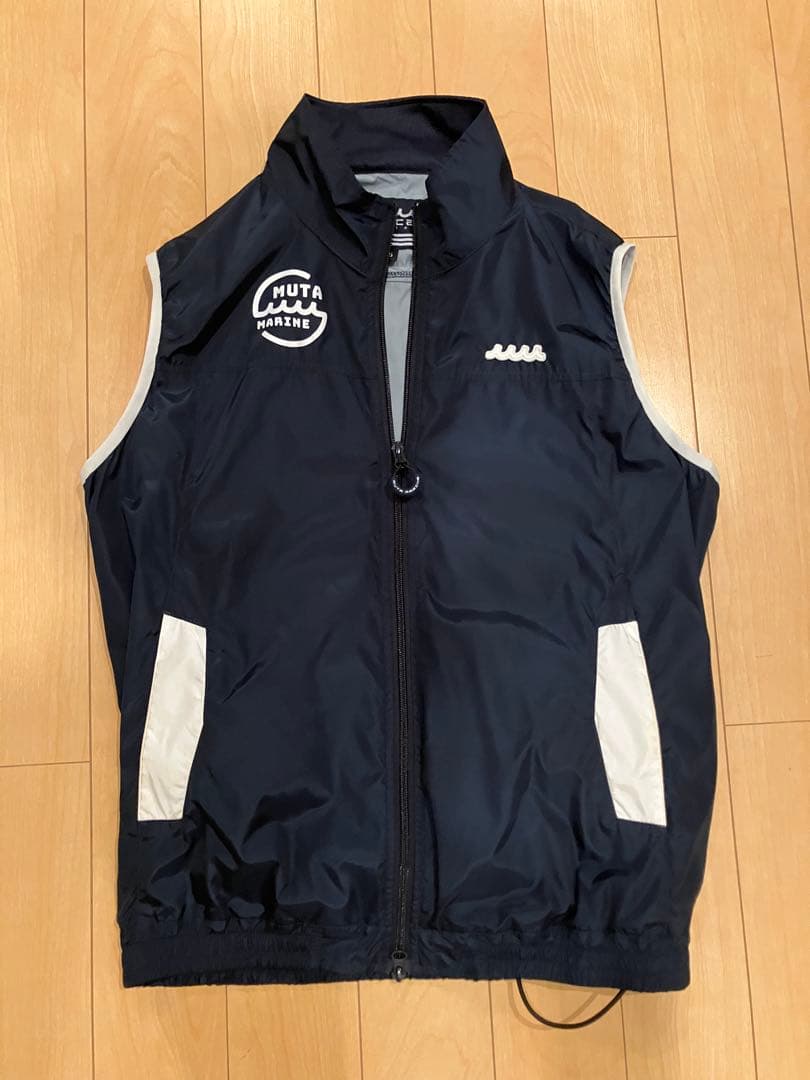 ムータマリン 空調服ベスト サイズ5ネイビー×ホワイト - メルカリ