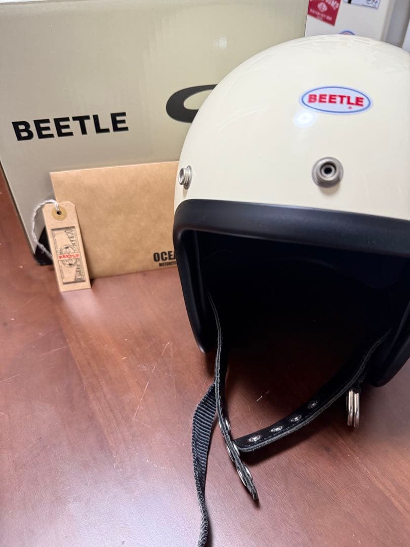 【らさん専用】BEETLE 500TX ジェットヘルメット アイボリー BEETLE 500TX-3 / アイボリー OCEAN オーシャンビートル ジェット