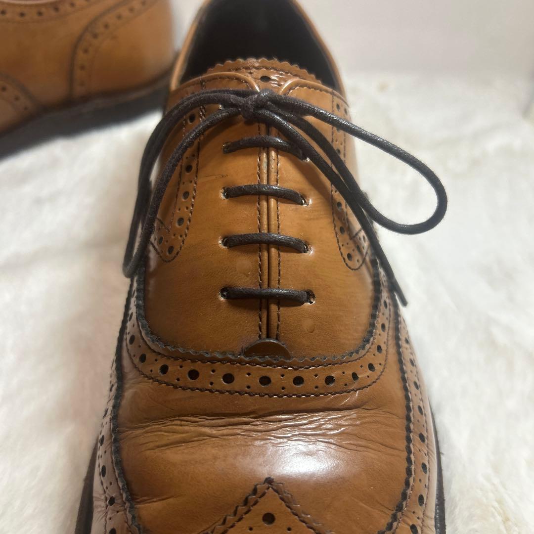 美品】RIGAL✨26cm 本革 ウイングチップ ブラウン ドレスシューズ‼️ REGAL