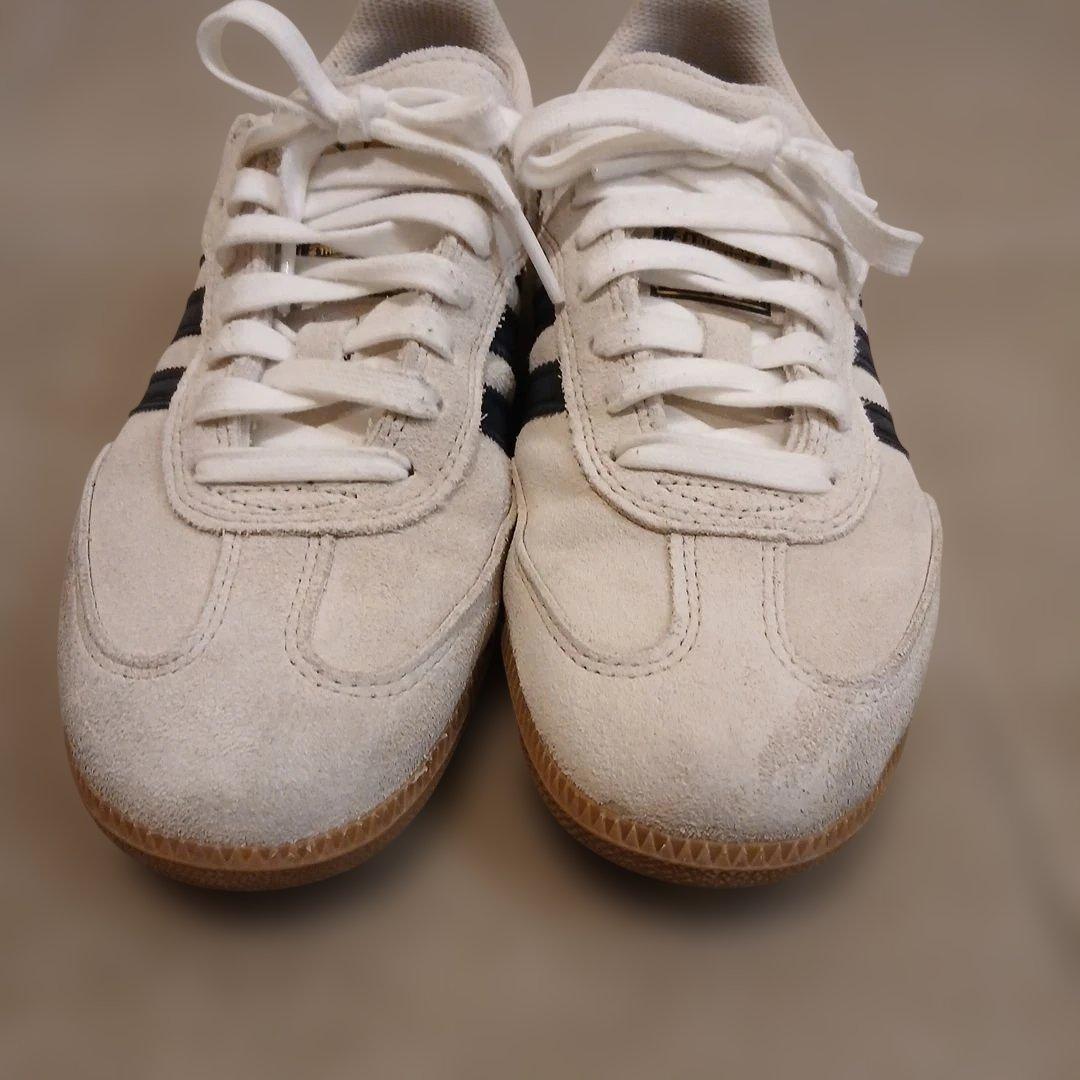 adidas Samba ADV スニーカー ホワイト/ブラック 24.0cm