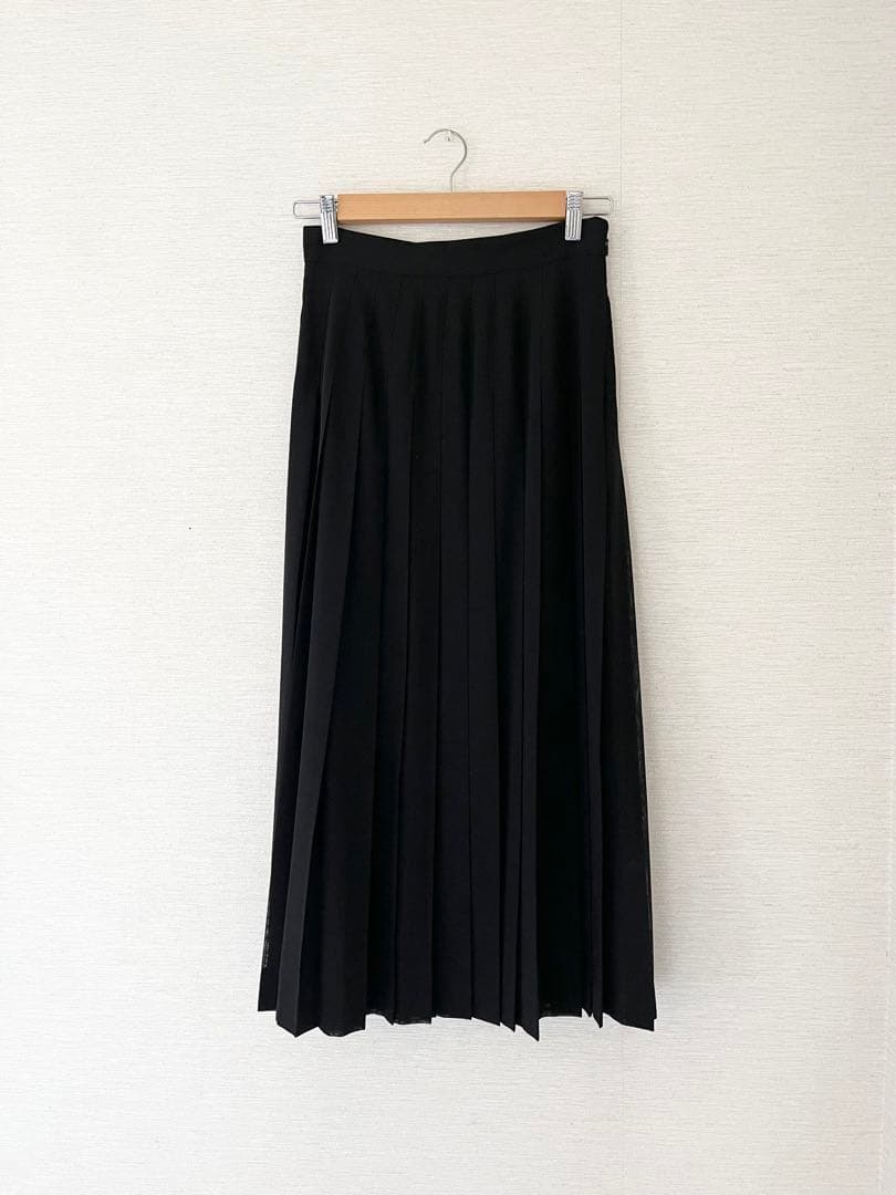 ＜yleve＞ プリーツロングスカート YLEVE｜ウール サージ プリーツ スカート “WOOL SURGE PLEATED SK” 168