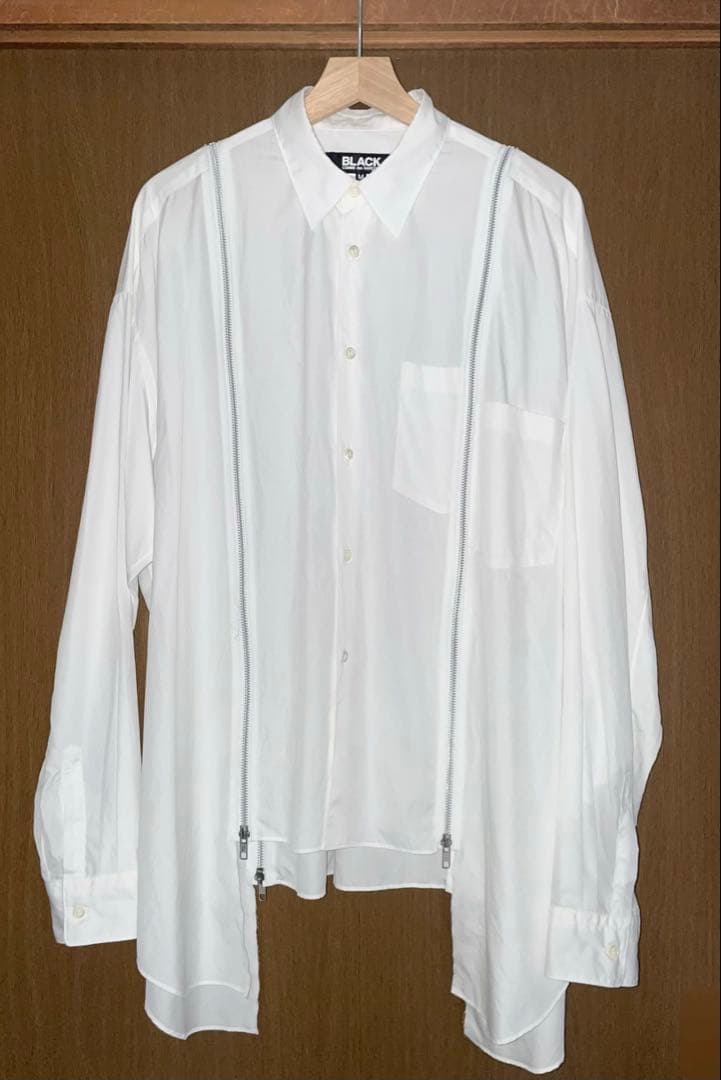 BLACK COMME des GARÇONS 24AW ジップブロードシャツ BLACK COMME des GARCONS ／ ブラック コムデギャルソン | MAKES