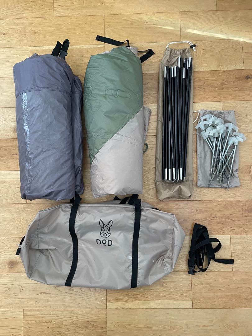 DOD ザ・テント Mサイズ ドーム型テント 2〜3人用 Amazon | DOD(ディーオーディー) ザ・テントM 初心者向け 前室付き