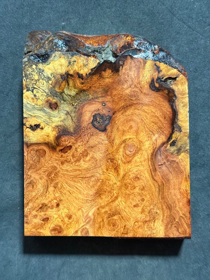 花梨 瘤 端材 銘木 無垢 唐木 木材 杢 バール ハンドメイド 180 - メルカリ