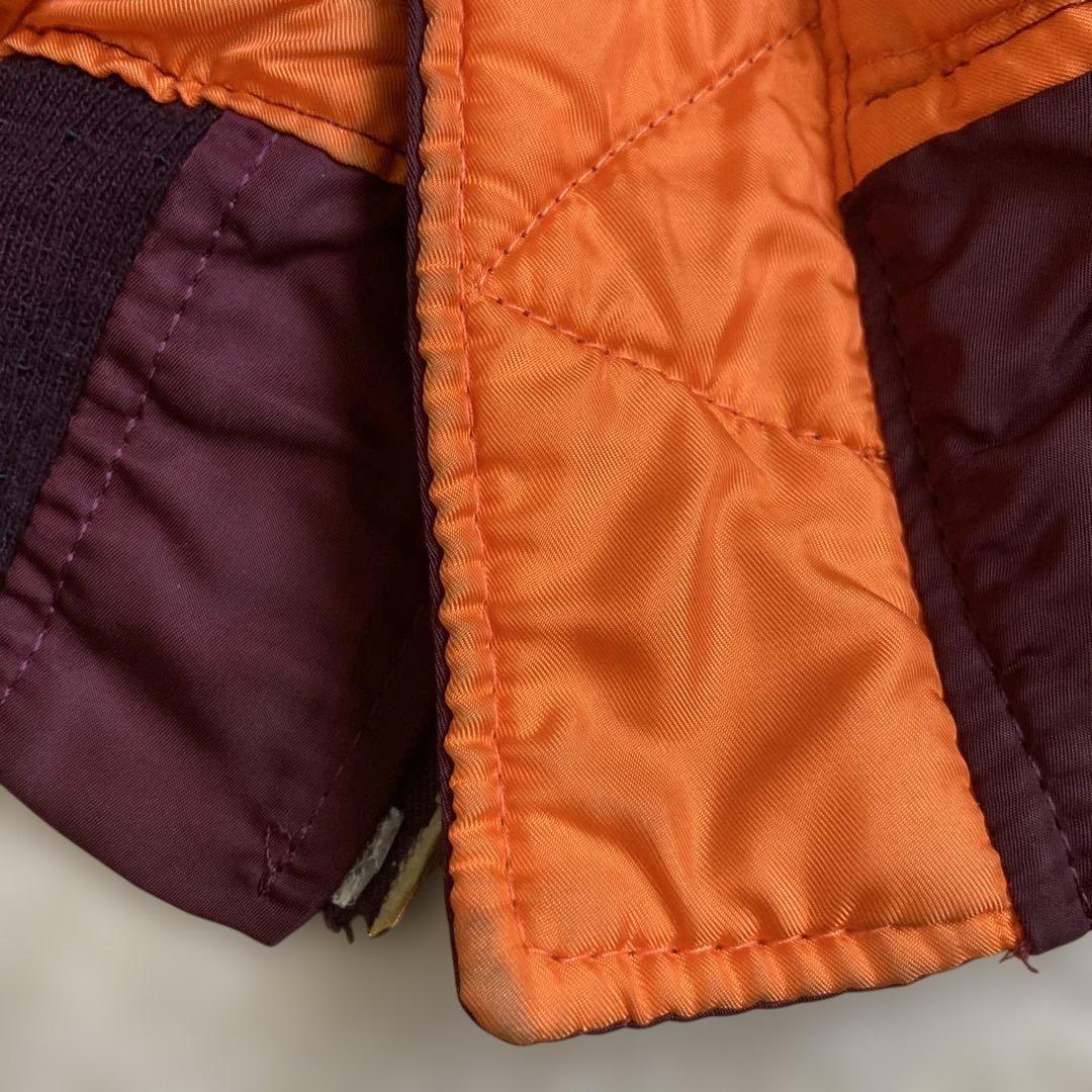 《希少カラー》80s USA製 ALPHA MA-1 L ヴィンテージ ボルドー