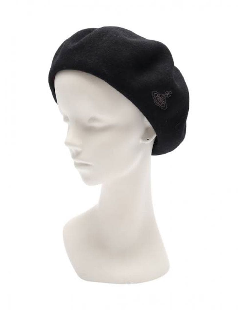 ヴィヴィアンウエストウッド ラインORB刺繍バスクベレー帽 Vivienne Westwood ACCESSORIES（ヴィヴィアンウエストウッド