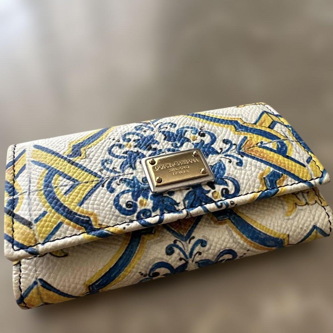 D&G ドルガバ　キーケース　マヨルカ 楽天市場】DOLCE&GABBANAドルチェ＆ガッバーナパイソン型押し 6連キー