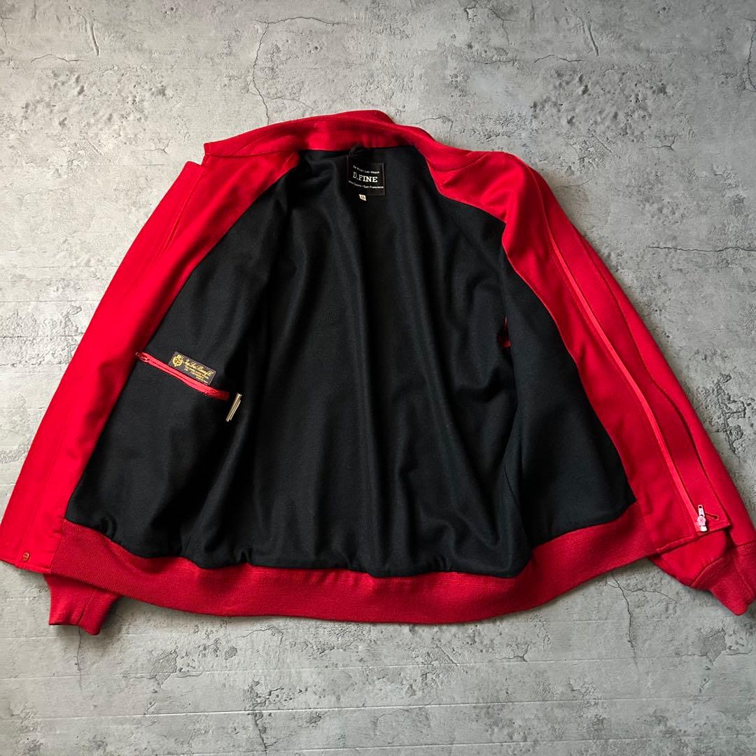 美品 ロロピアーナ 高級カシミヤ D.FINE ウール ボンバー ジャケット 赤