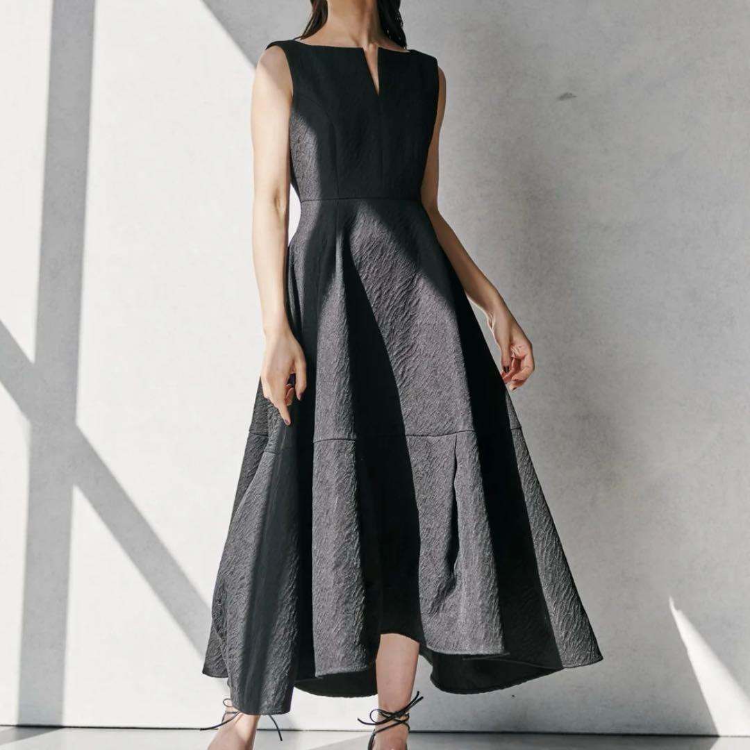 新品 L'AUBE BLANC Keyneck Jacquard Dress - メルカリ