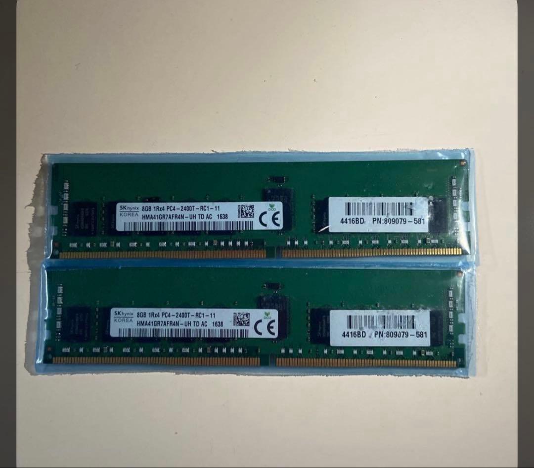 メモリー Sk hynix DDR4-2400 16GB (2 x 8GB) SK hynix ddr4 16gb ノート SK HYNIX PC4-2400T 8GB 2枚で 16GB DDR4