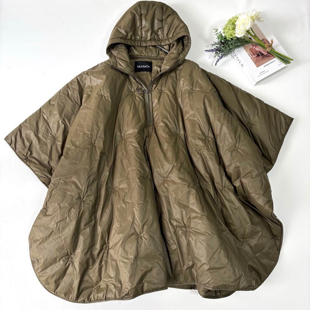 【美品】マックスアンドコー ポンチョ プルオーバー フード 中綿 カーキ 軽量 Amazon.co.jp: 冬のポンチョ コート ウェアラブル フード付き毛布
