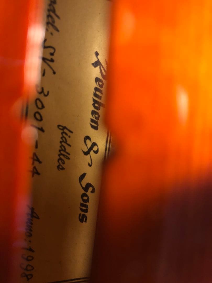 駒&魂柱調整済】Reuben&sons中古バイオリンSV3001 4/4 - メルカリ