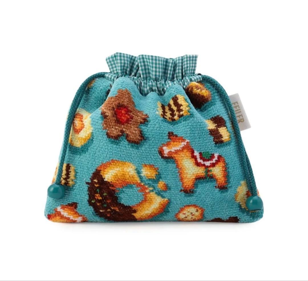 フェイラー　フィーカタイム　巾着　FKT-257532（WEB限定） フィーカタイム 巾着 FKT-257532（WEB限定）(ターコイズブルー