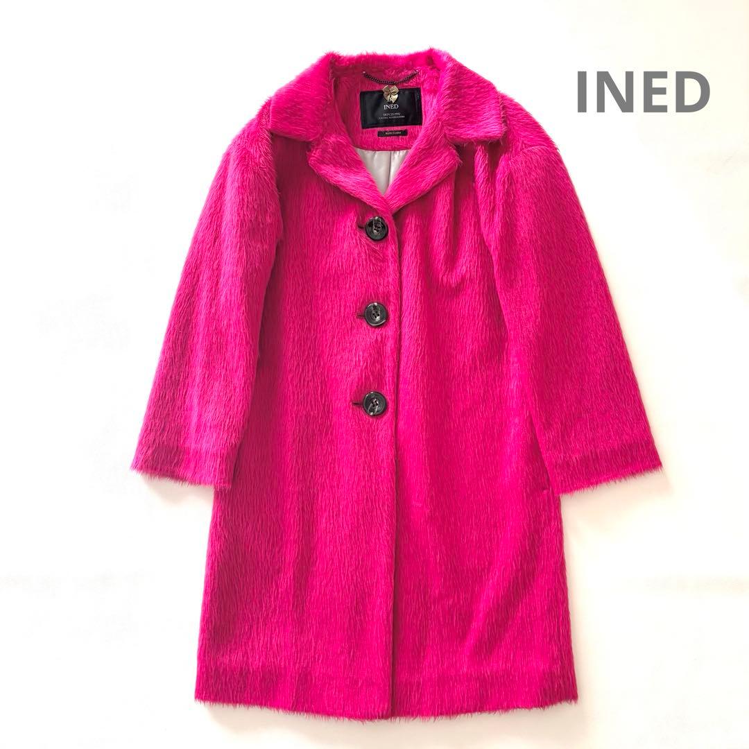 イネド INED アルパカ シャギー チェスター コート TOMORROWLAND｜アルパカシャギー チェスターコート | Rakuten Fashion