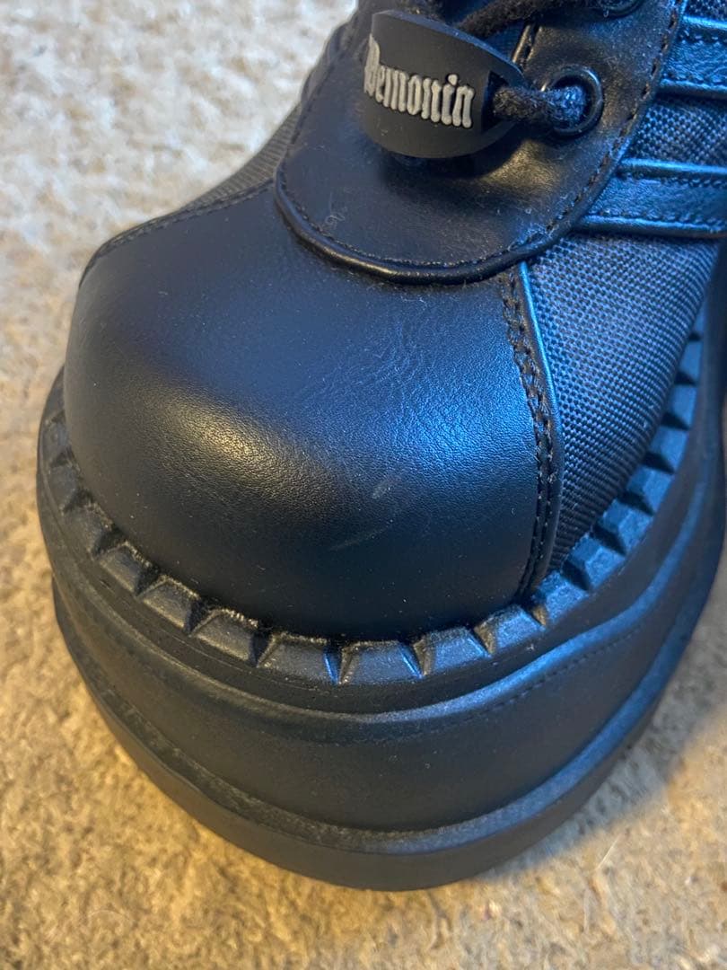 値下げ不可　demonia stomp08 Blk Vegan Leather