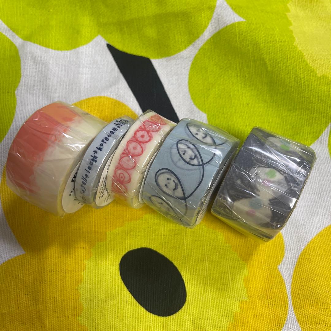 新品未使用 mt ミナペルホネン 5本セット マステ マスキングテープ カモ井 カモ井加工紙100周年 限定 mt ミナペルホネン マスキングテープ 5点