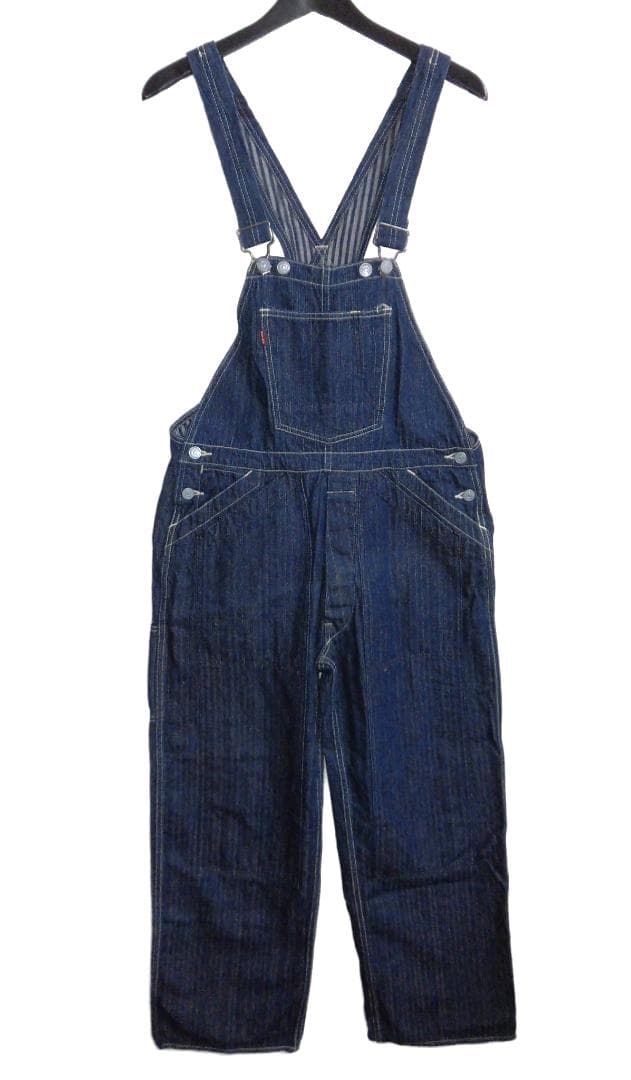 EVISU エヴィス 裏ヒッコリー デニム オーバーオール W30 エヴィスヤ 中古・古着通販】EVISU (エヴィス) 赤カモメデニムダブルニー