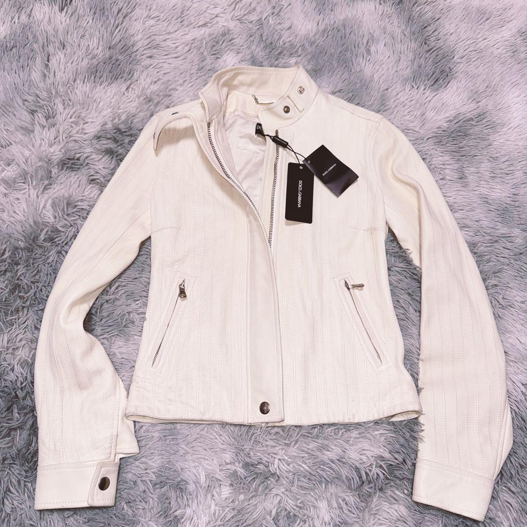 ドルチェ&ガッバーナ　ホワイト　ライダース　38 シープスキン 楽天市場】ドルガバ ライダースの通販