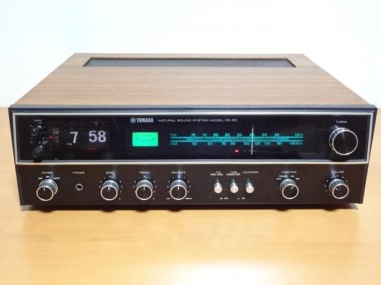 YAMAHA CS-50 ステレオレシーバー 1975年式 専用ケーブル付属 - メルカリ