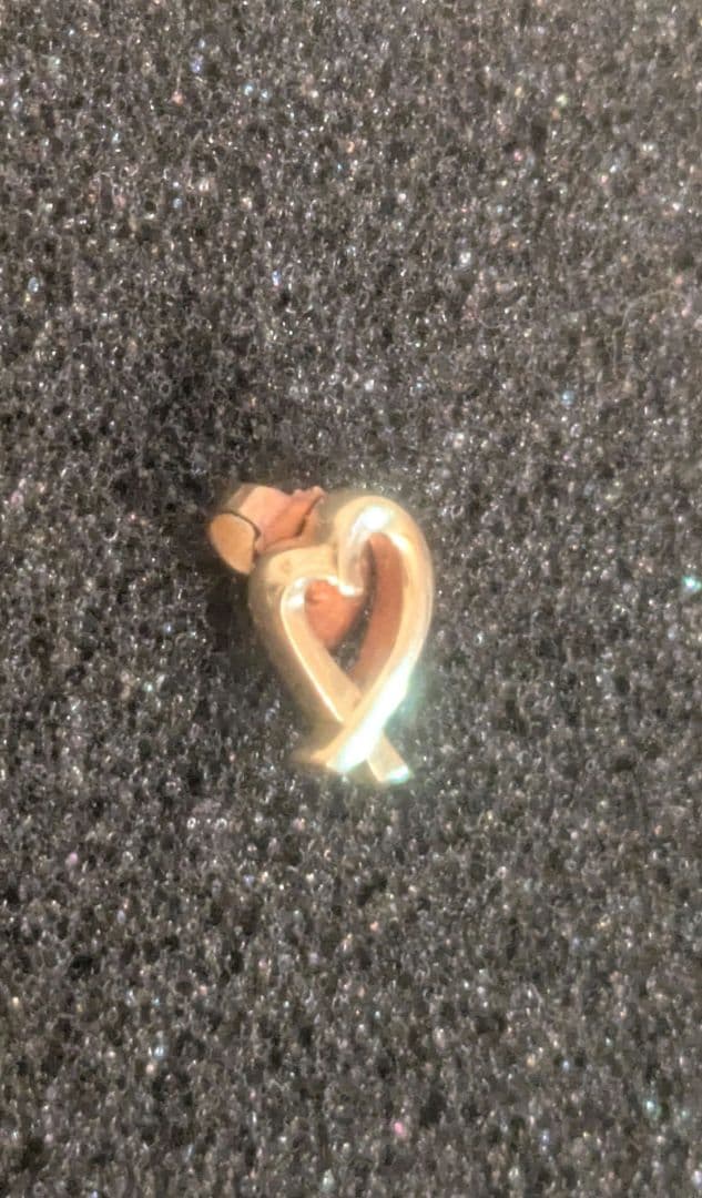 ♥ティファニー♥ラビングハート ピアス 18金 750 ゴールド 1.3g 片耳