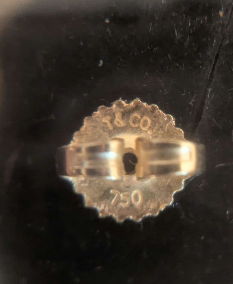 ♥ティファニー♥ラビングハート ピアス 18金 750 ゴールド 1.3g 片耳