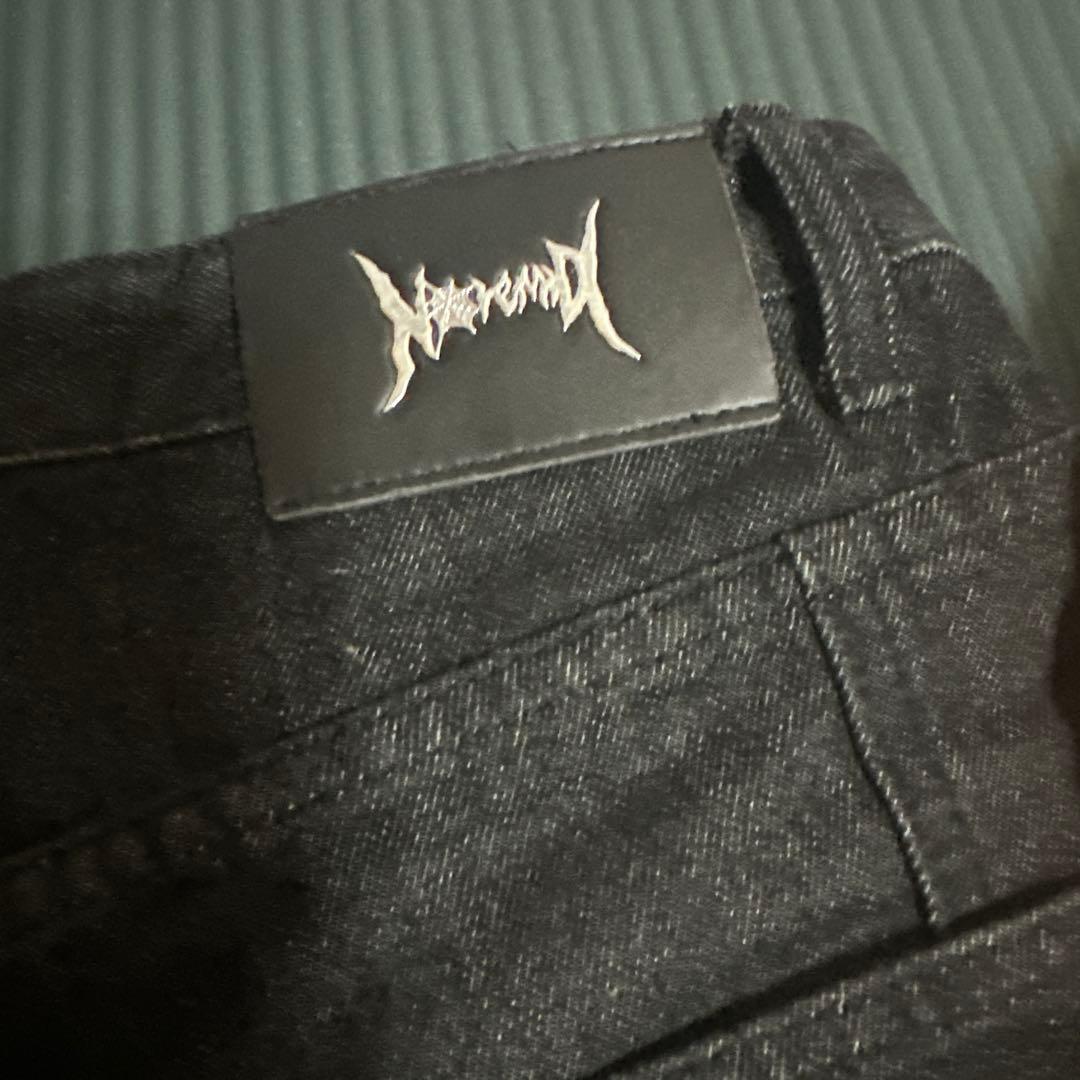 NoRemid 初期ブラックデニムパンツ Mサイズ - メルカリ