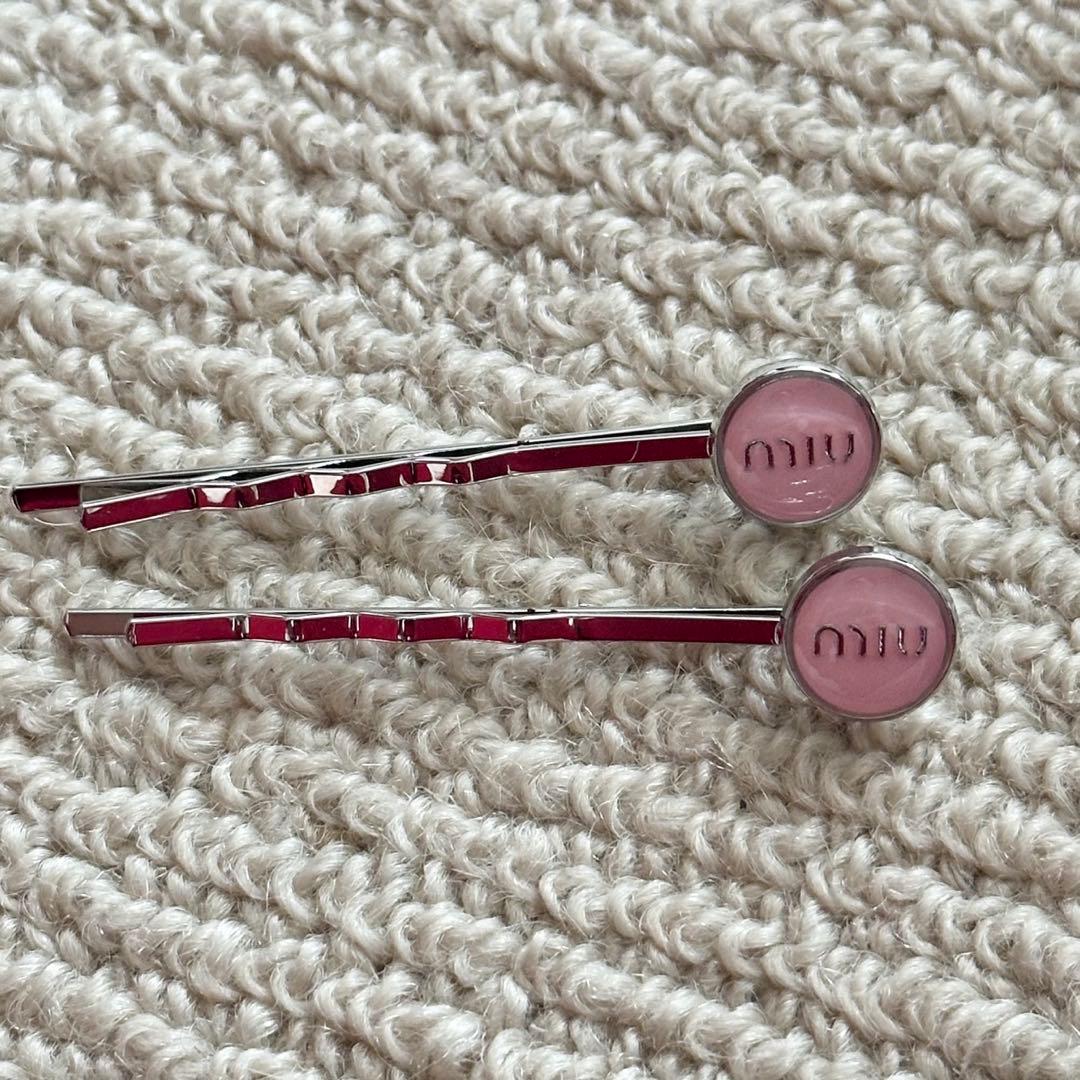 新品未使用】MIU ヘアピン セット ピンク - メルカリ
