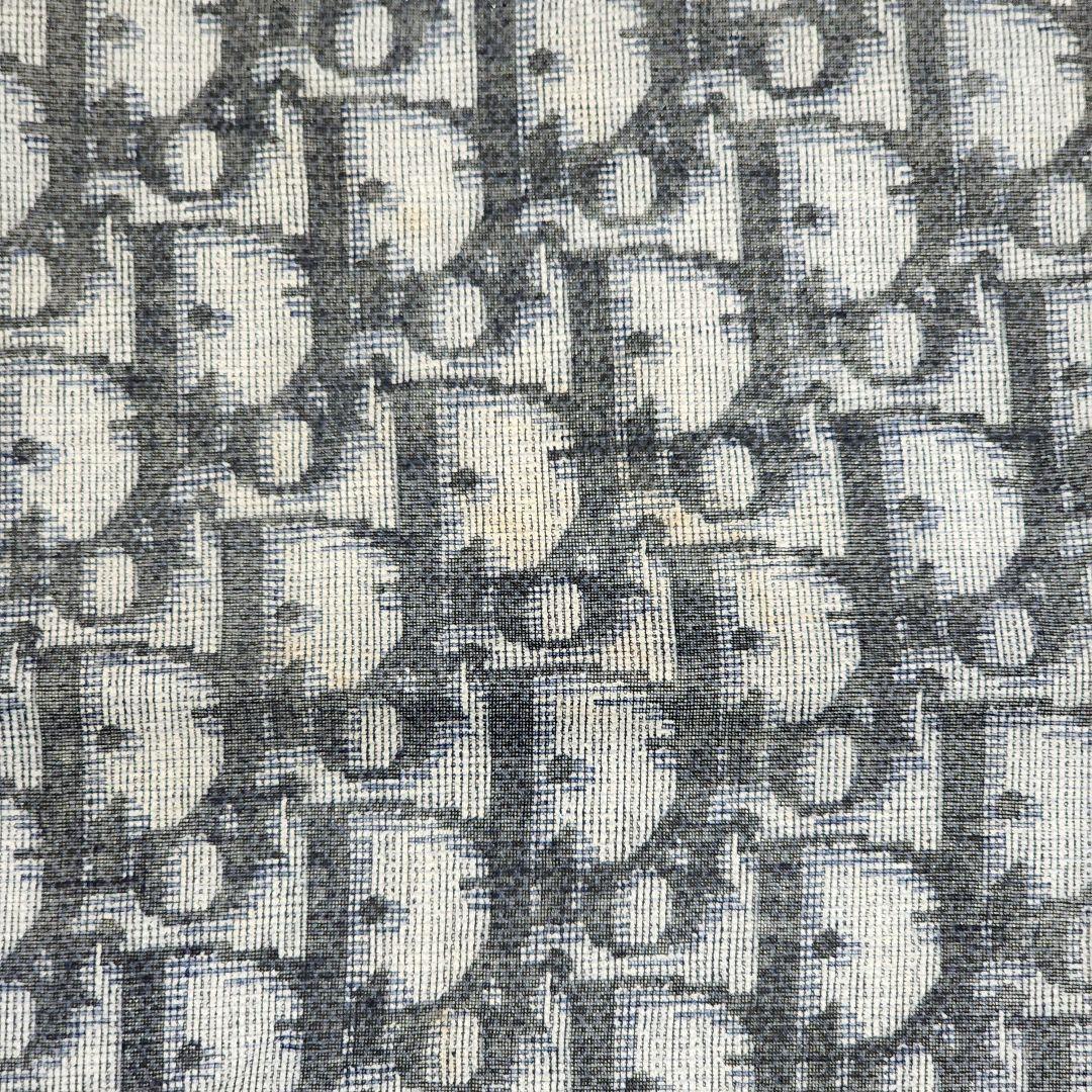 ☆Dior☆ ハンカチ 総柄 トロッター オブリーク 綿100％ ネイビー