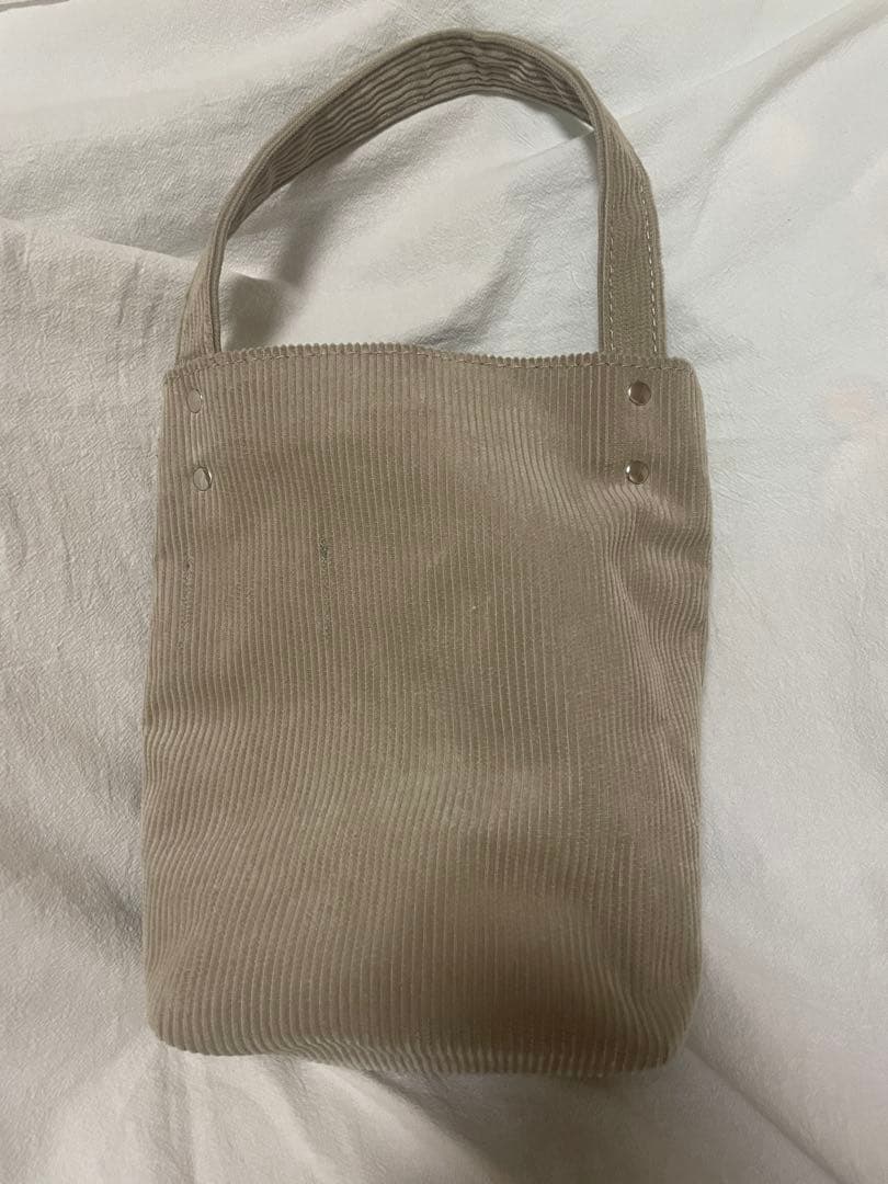 TEMBEA コーデュロイ トートバッグ ベージュ - メルカリ
